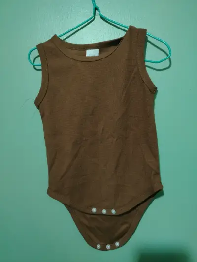 Body de bebé marrón 9-12 meses - miniatura 1
