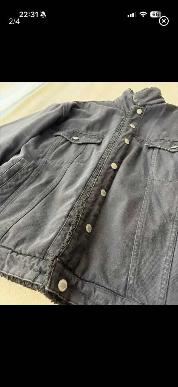 Chaqueta de invierno negra con forro - 2