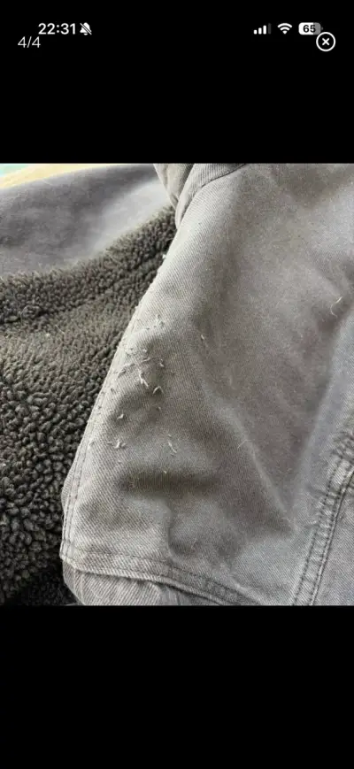 Chaqueta de invierno negra con forro - miniatura 4