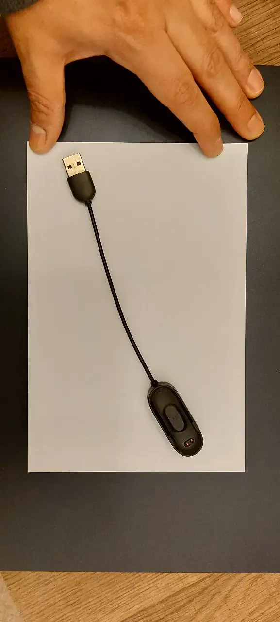 Cable cargador USB Smartband Xiaomi MiBand 4 Black - 2