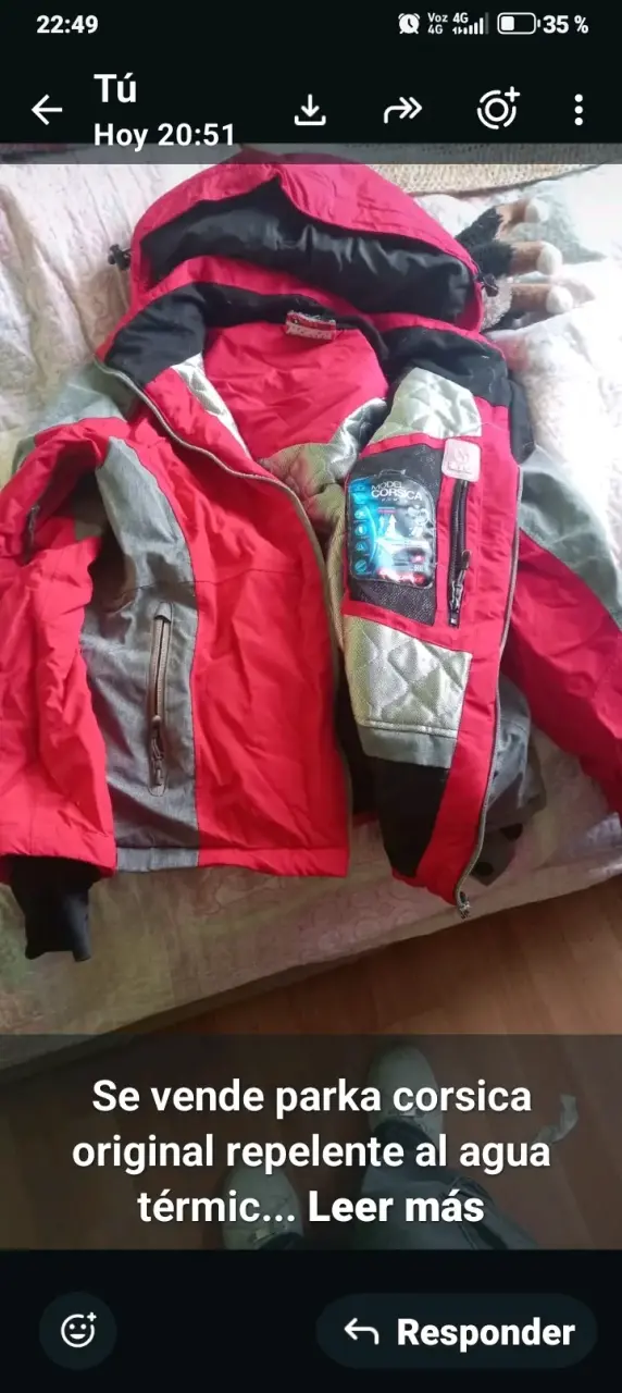 Parka Corsica térmica repelente al agua