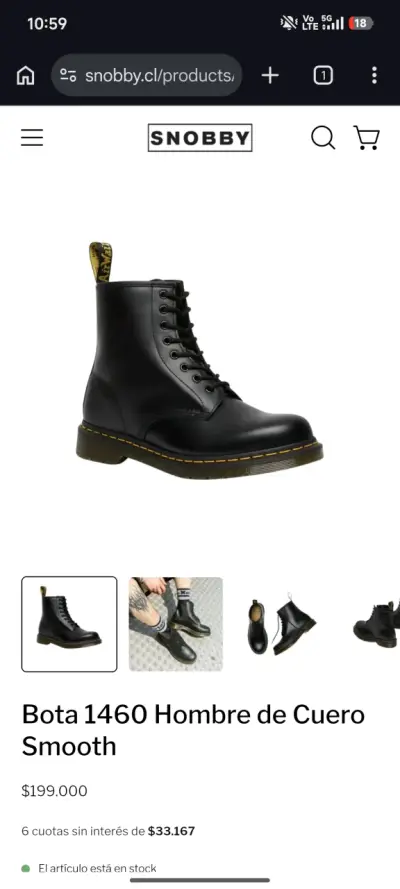 Botas Dr Martens 1460 talla 43 - miniatura 5