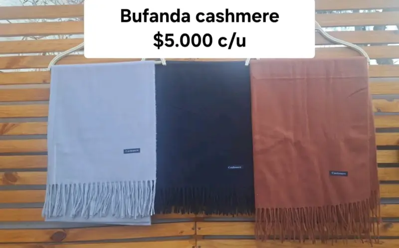 Maxi bufanda de lana en colores variados - 5