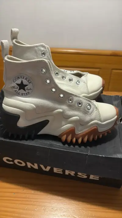 Zapatillas Converse All Star blancas de plataforma - miniatura 1