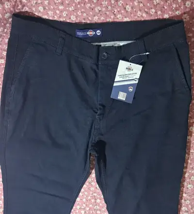 Pantalones semiformal azul marino talla 48 - miniatura 3