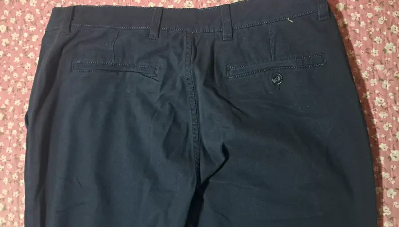 Pantalones semiformal azul marino talla 48 - 4
