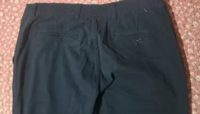 Pantalones semiformal azul marino talla 48 - miniatura 4