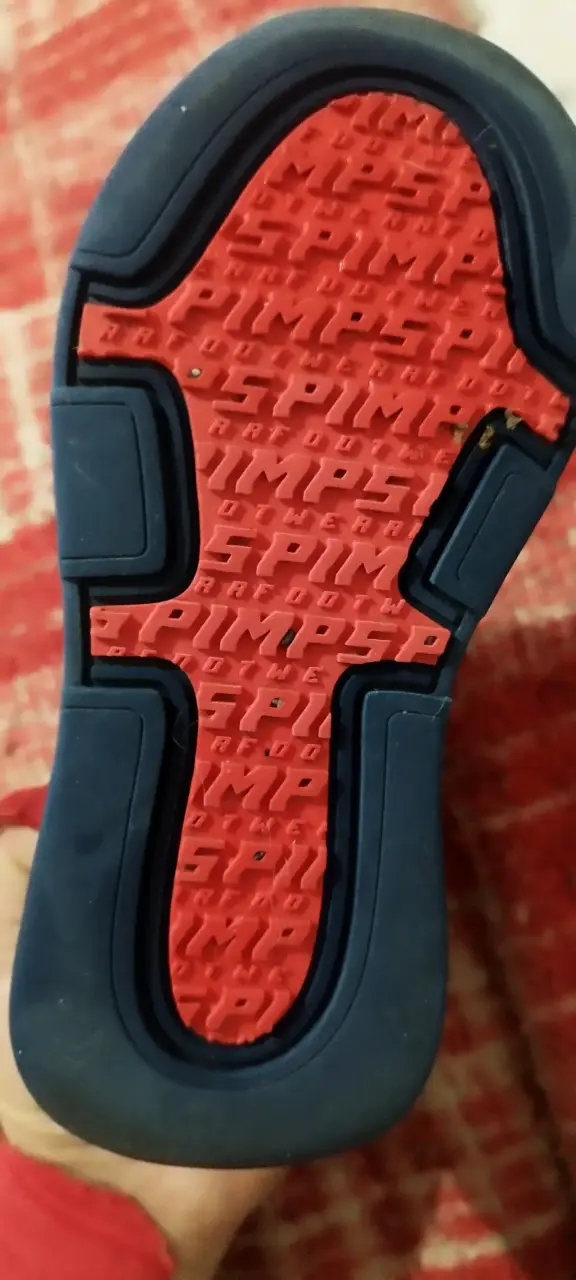 Zapatillas deportivas azul y rojo PIMPS - 4
