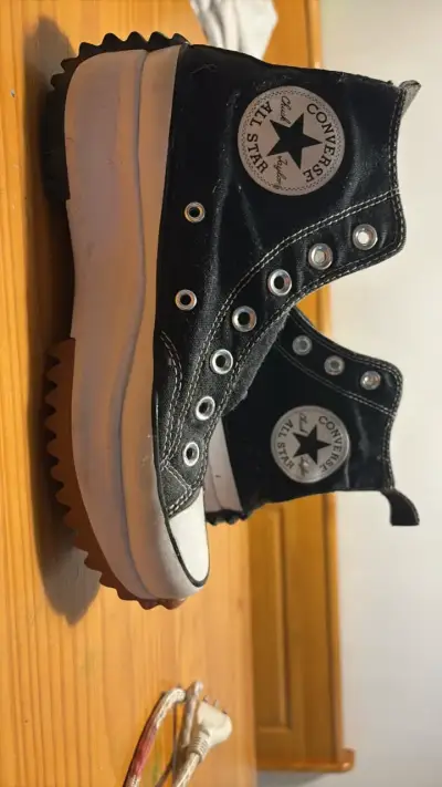 Zapatillas Converse All Star negras plataforma - miniatura 1
