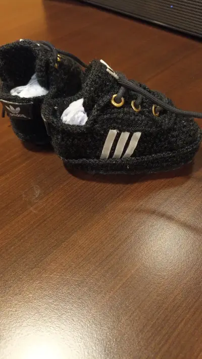 Zapatillas de bebé Adidas negras acroshet - miniatura 3