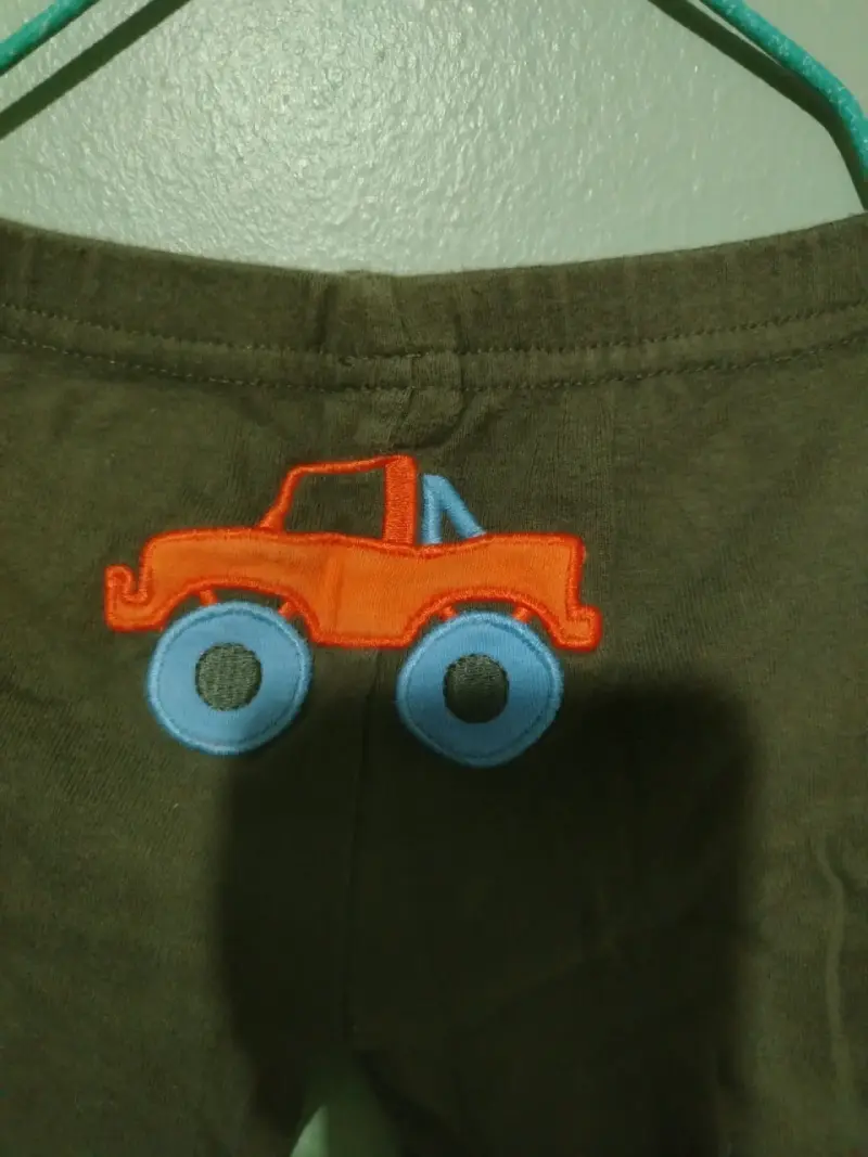 Pantalón/calza de bebé color verde musgo - 3