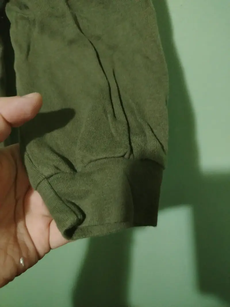 Pantalón/calza de bebé color verde musgo - 5