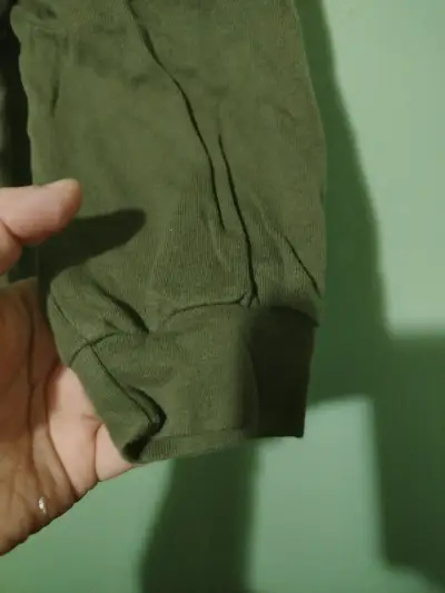 Pantalón/calza de bebé color verde musgo - miniatura 5