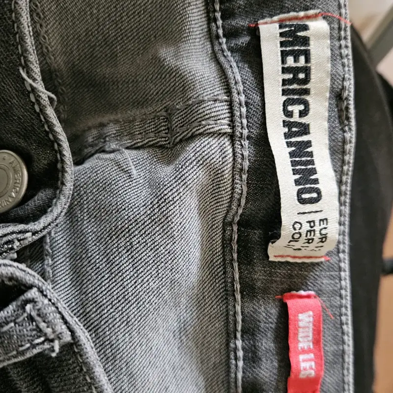 Jeans grises de mezclilla para mujer Americanino - 3