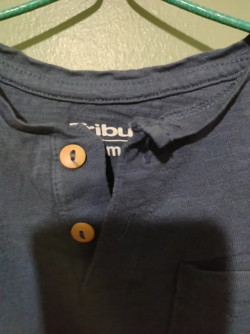 Polera manga larga azul para niño Tribus - 2
