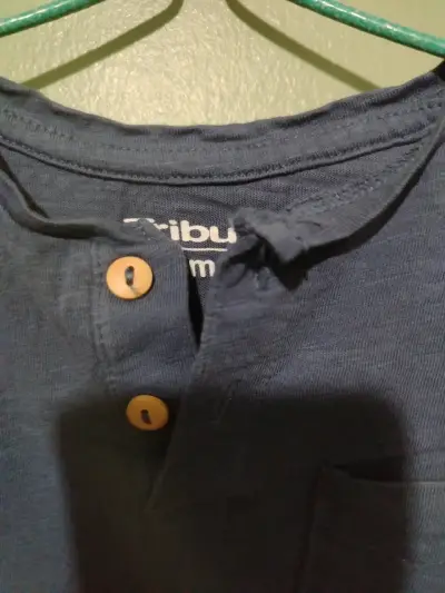 Polera manga larga azul para niño Tribus - miniatura 2