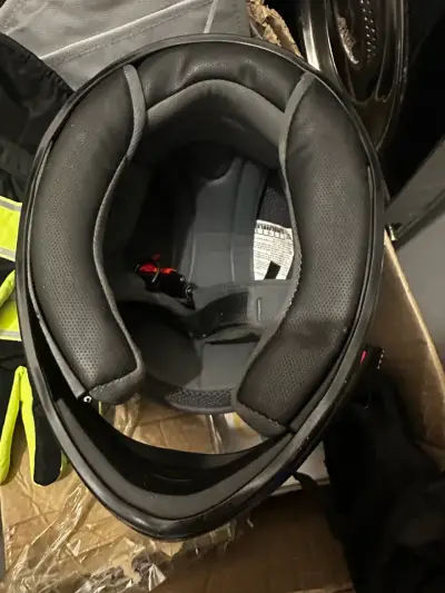 Casco de moto GH3 negro y azul - miniatura 2