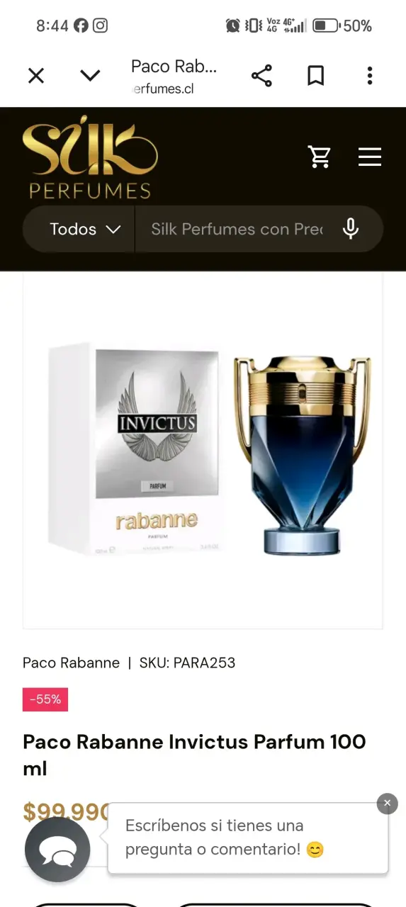 Perfume Invictus de Paco Rabanne 100ml - 2