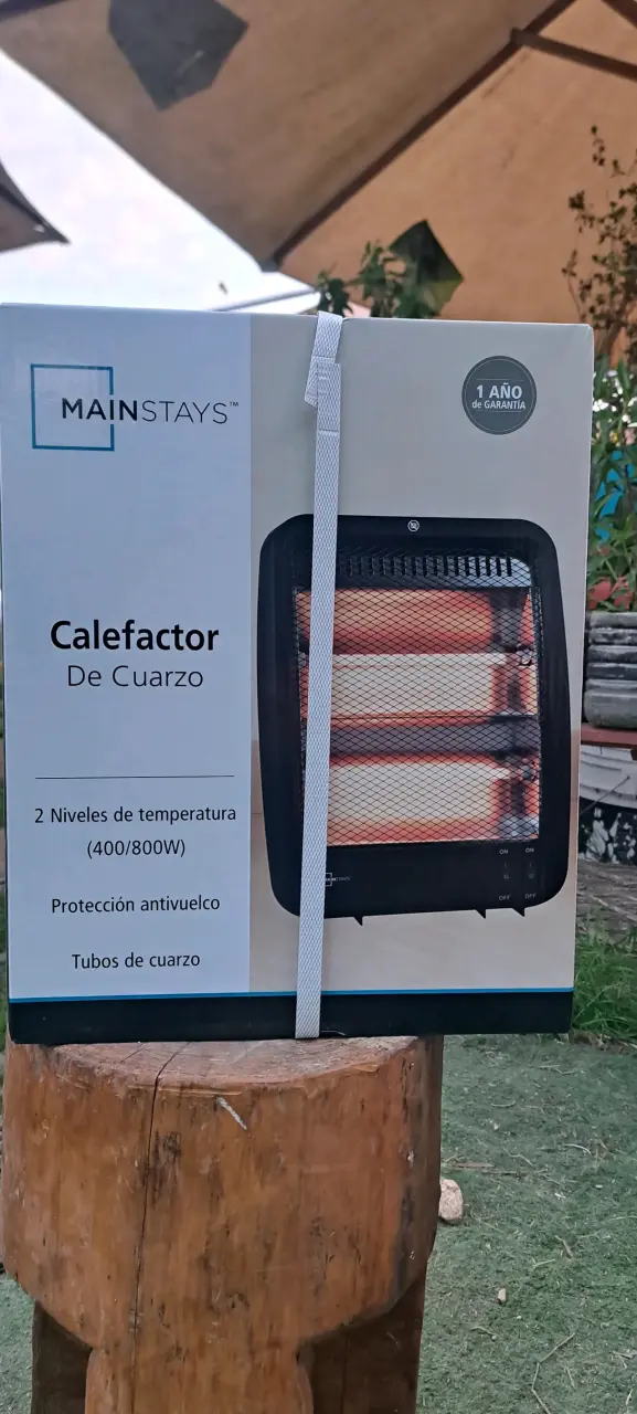 Calefactor de cuarzo Mainstays 800W - 2