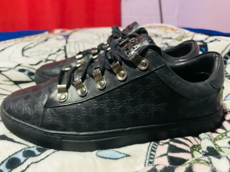 Permuto Zapatillas Balmain negras de cuero - 3