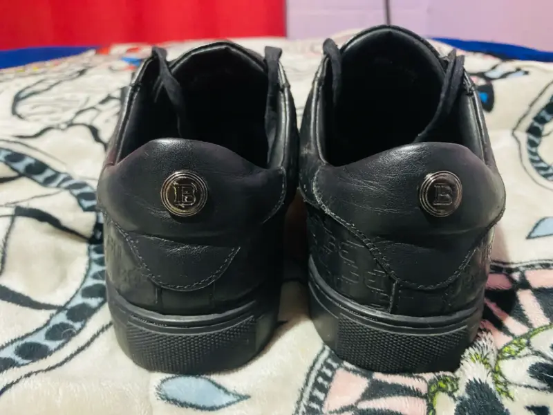 Permuto Zapatillas Balmain negras de cuero - 4