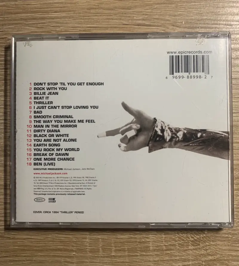 CD Michael Jackson Greatest Hits History Vol. 1 - 3