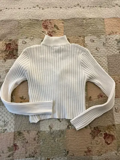 Suéter Sybilla blanco de cuello alto - miniatura 2