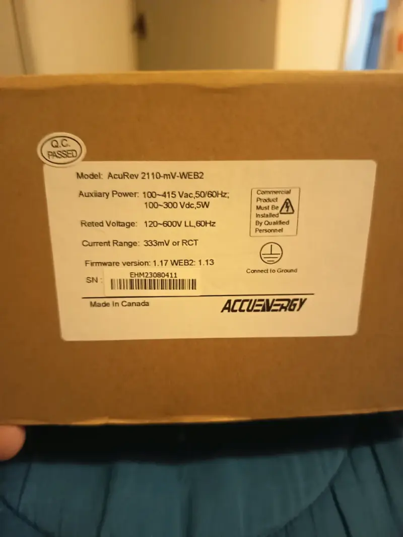 Medidor de energía Accuenergy AcuRev 2100 - 2