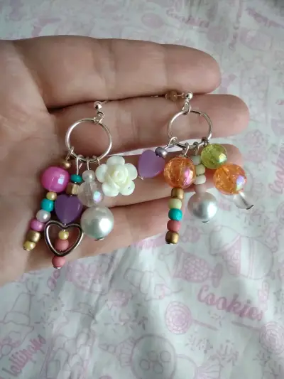 Aros colgantes con japonés aeathetic - miniatura 1