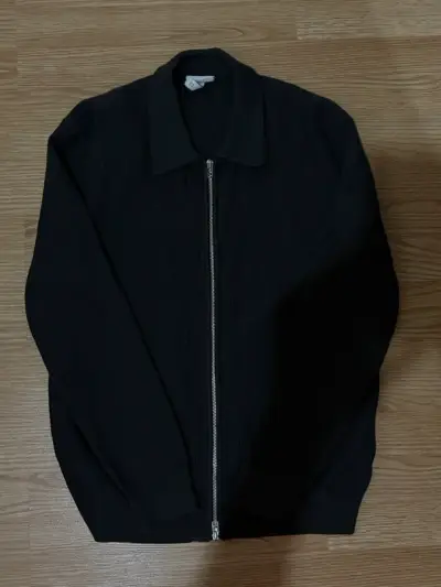 Chaqueta negra de punto hym - miniatura 1