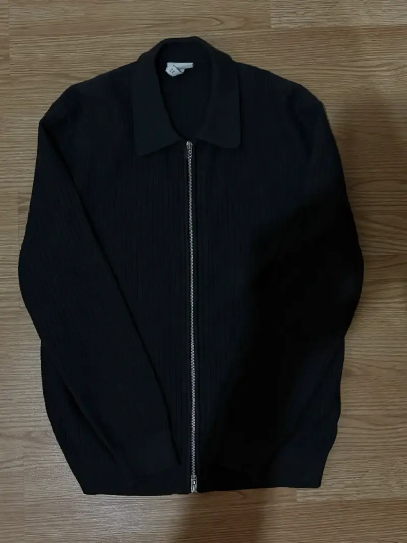Chaqueta negra de punto hym - 2
