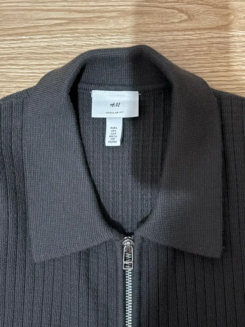 Chaqueta negra de punto hym - 3