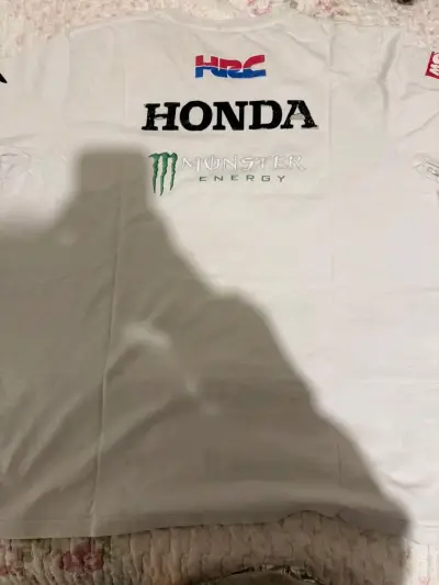 Polera blanca Honda HRC y Monster - miniatura 3
