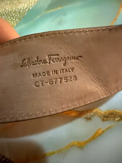 Cinturón Salvatore Ferragamo de cuero - miniatura 1