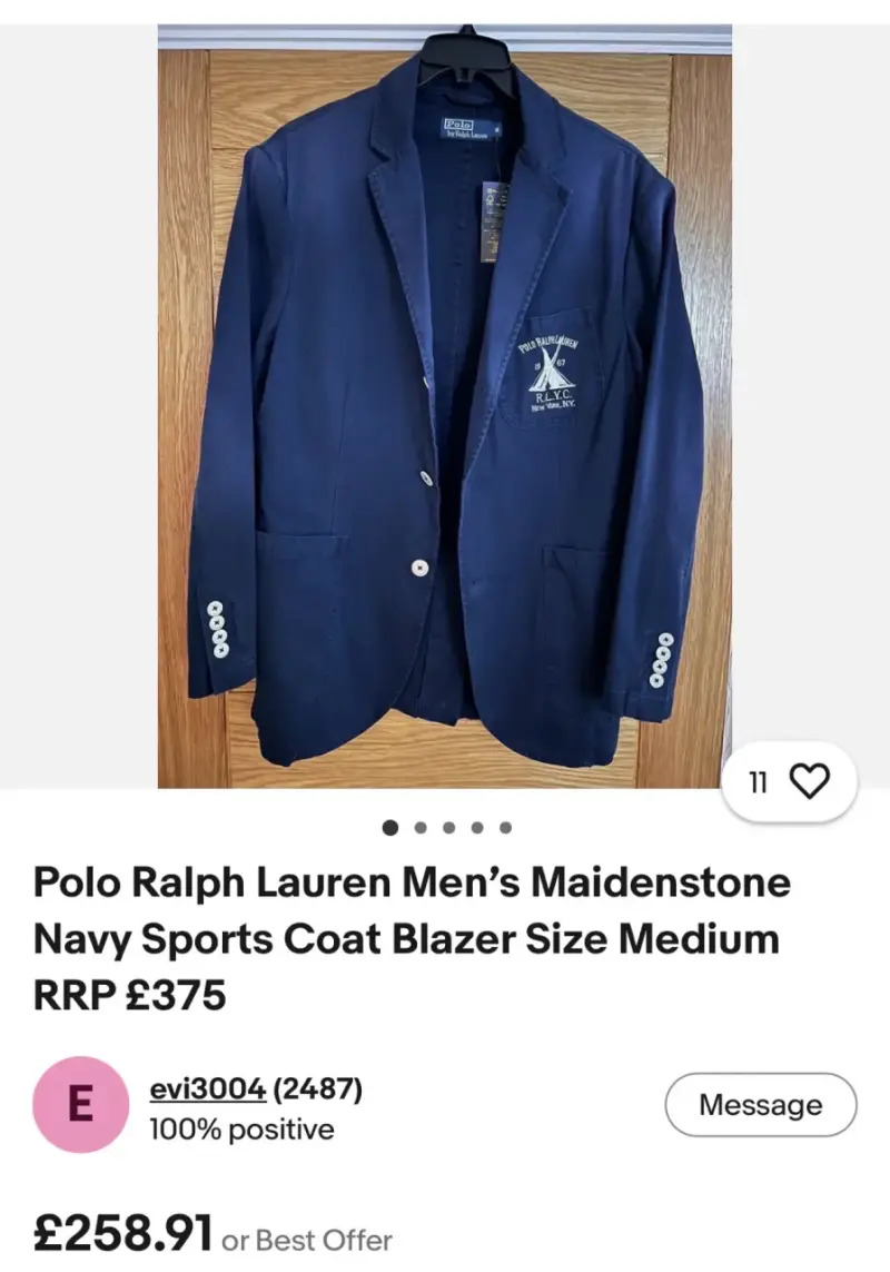 Blazer azul Polo Ralph Lauren para hombre - 4
