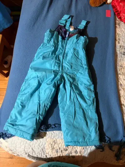 Pantalón de nieve infantil azul - miniatura 1