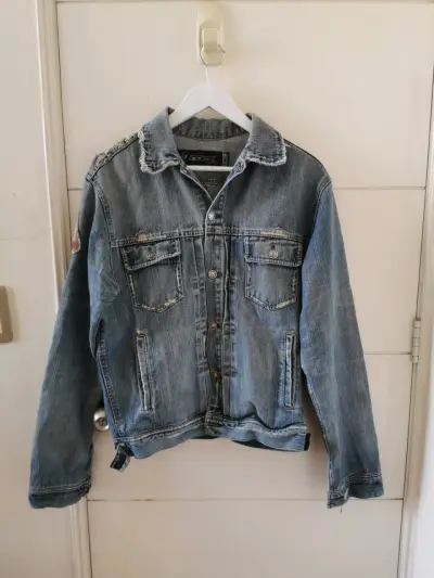 Chaqueta de mezclilla Index desgastada - miniatura 1