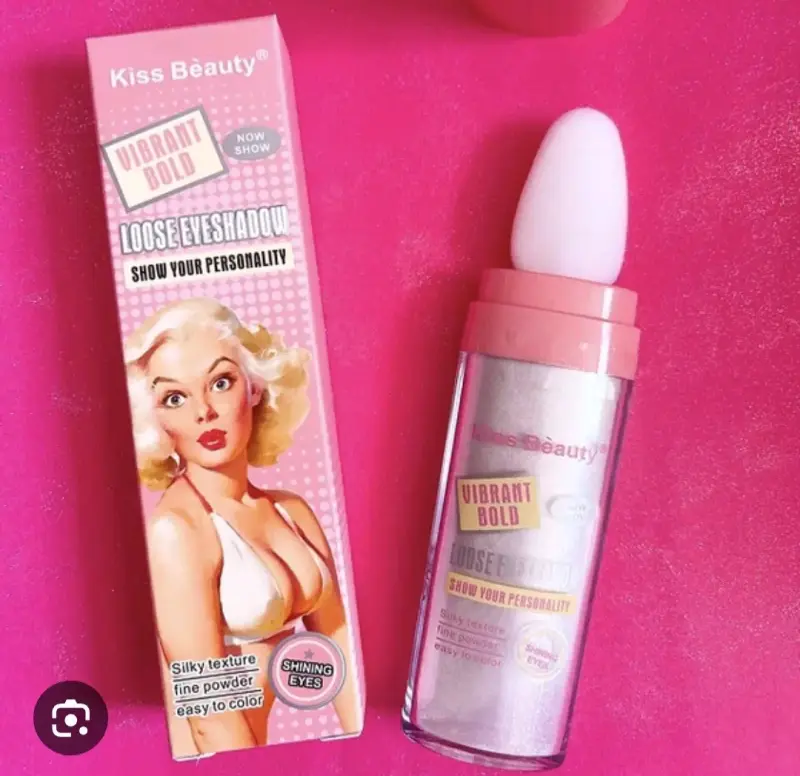 Sombra de ojos suelta Kiss Beauty vibrante - 3