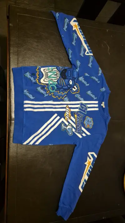 Polerón azul Kenzo con diseño de tigre talla 14 - miniatura 1