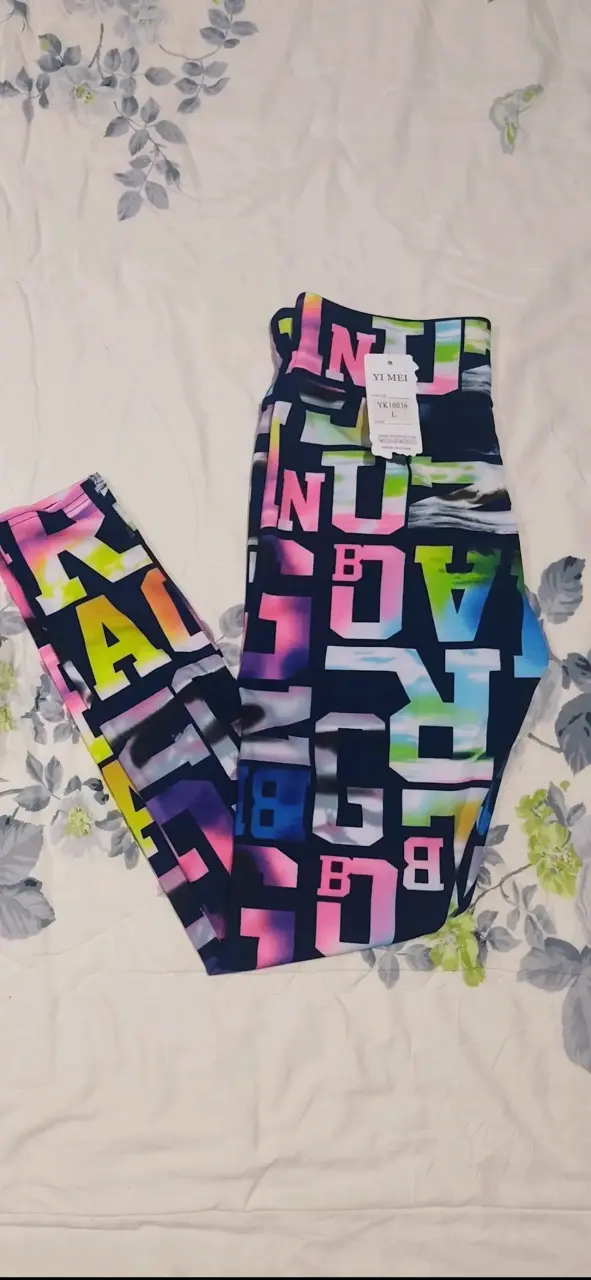 Leggings deportivos estampados multicolor