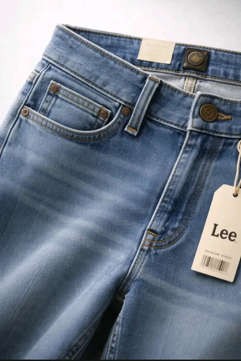 Jeans Lee Pierna Recta Straight Leg Tiro Alto 38 - 2