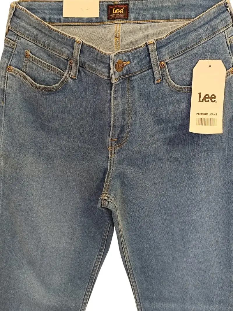Jeans Lee Pierna Recta Straight Leg Tiro Alto 38 - 6