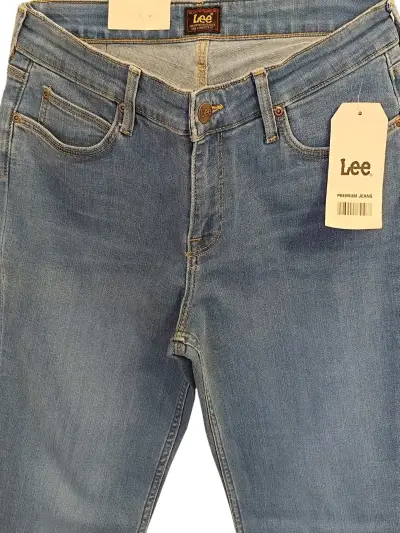 Jeans Lee Pierna Recta Straight Leg Tiro Alto 38 - miniatura 6