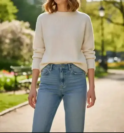 Jeans Lee Pierna Recta Straight Leg Tiro Alto 38 - miniatura 1