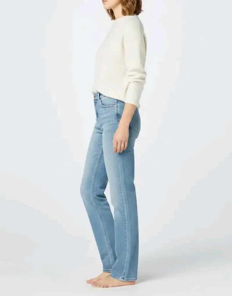 Jeans Lee Pierna Recta Straight Leg Tiro Alto 38 - 3