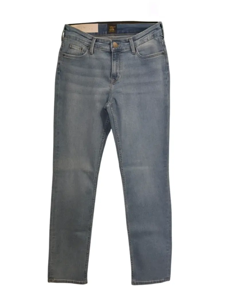 Jeans Lee Pierna Recta Straight Leg Tiro Alto 38 - 4