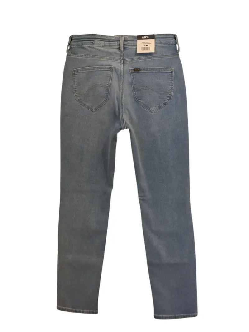 Jeans Lee Pierna Recta Straight Leg Tiro Alto 38 - 5
