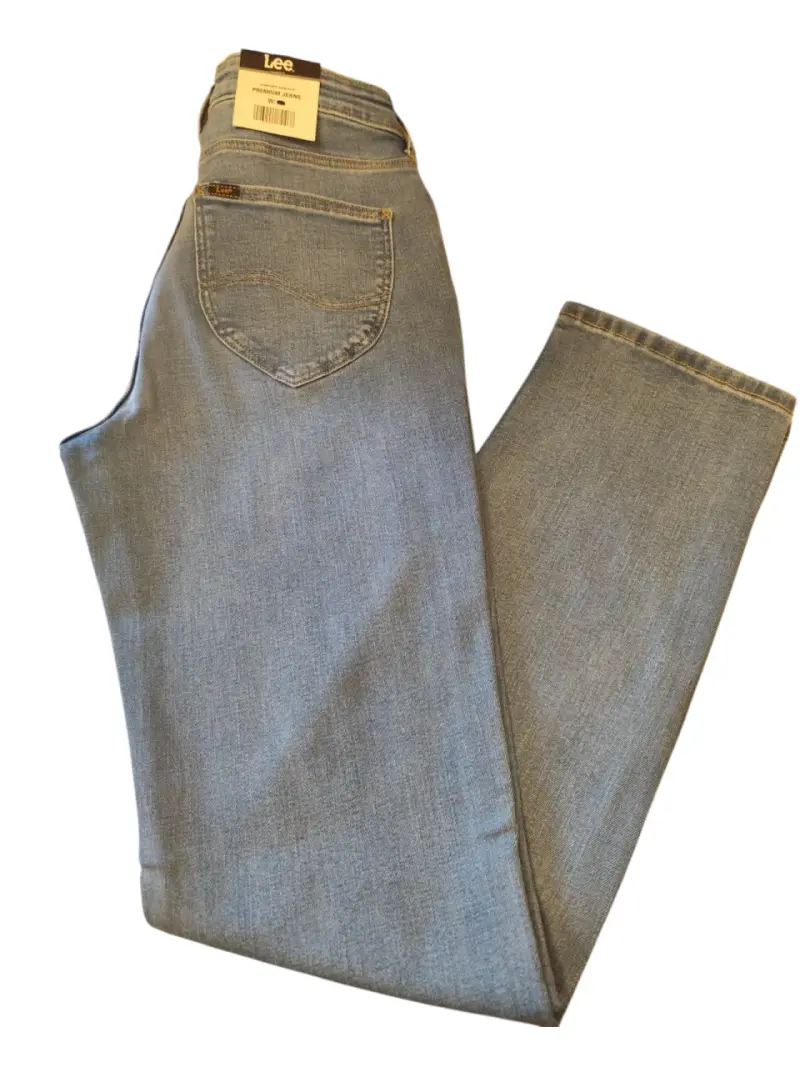 Jeans Lee Pierna Recta Straight Leg Tiro Alto 38 - 6
