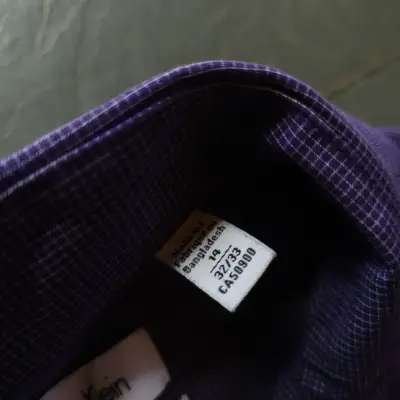 Camisa morada Calvin Klein de hombre - miniatura 3