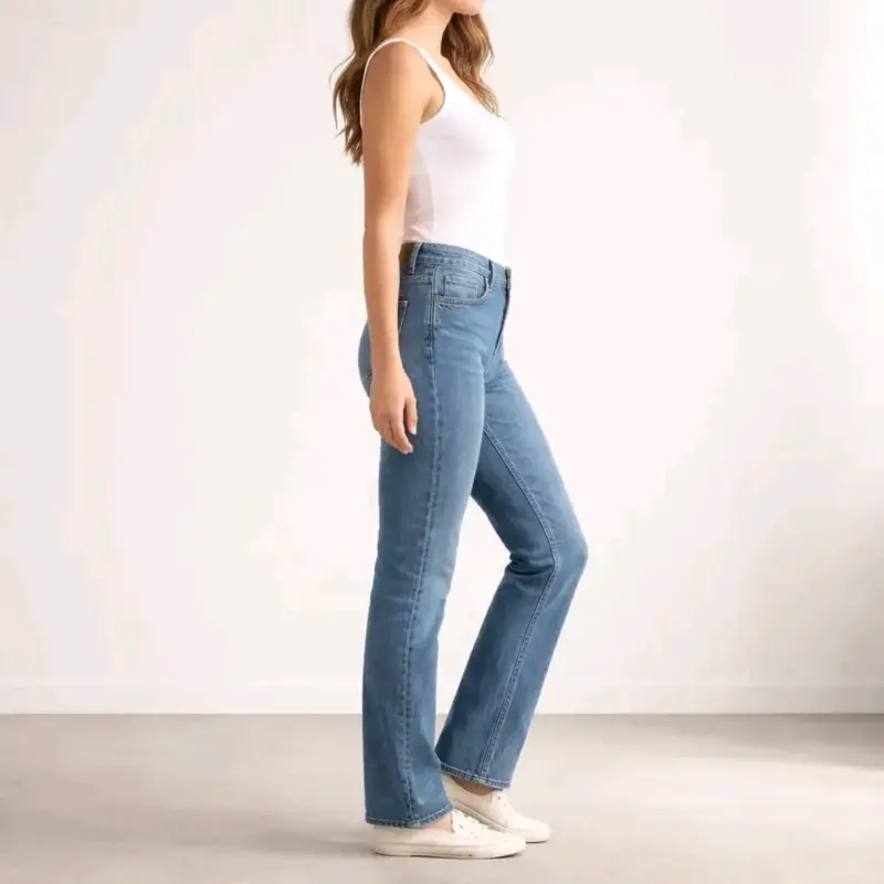 Jeans Lee Recto Straight Leg Tiro Medio 38/40 - 2